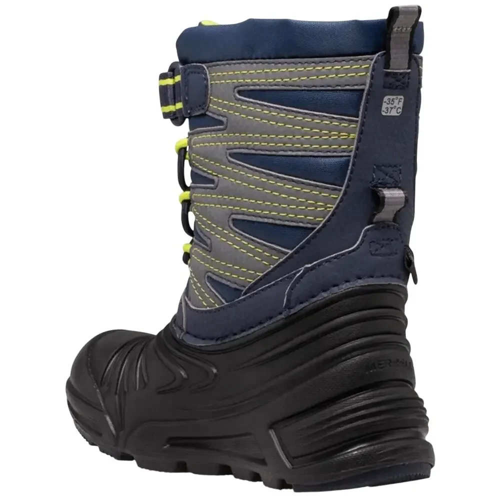 Merrell Snow Quest 3.0 Toddler Blue Winter Boot Size 5 Insulated Waterproof New